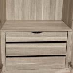 Sliding Bedroom OEM PVC Wardrobes Modular Modern Wooden