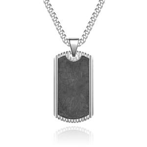 China Stainless Steel Blank Diamond Pendants Non Tarnish Necklaces with Link Chain Type factory