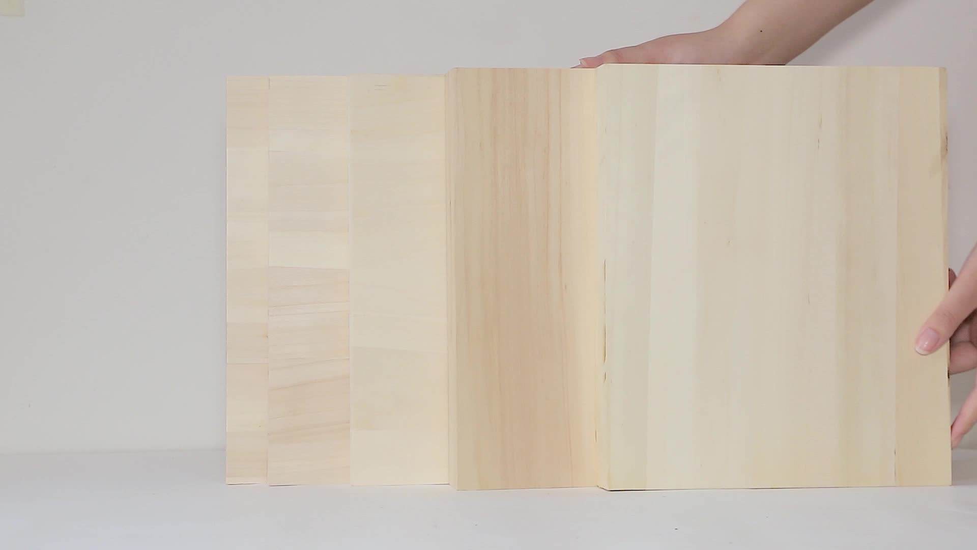 FSC Sanded Timber Primed Solid Wood Panels Taekwondo Paulownia Wood Board