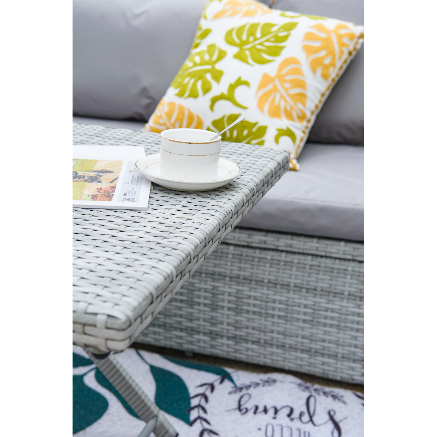 Transform Your Patio into a Luxurious Retreat with AJUNION Wicker Woven Garden Sofa Set