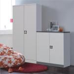 Uk Style 2 Door 3 Shelves Padlock Ironing Board Cupboard