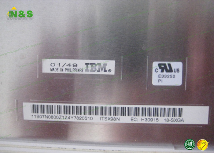 ITSX98N 18.1 inch Industrial LCD Displays IDTech 359.04×287.232 mm Active Area