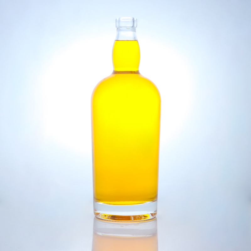 Industrial Liquor Super Flint Glass Bottle with Cork Customize Your Drink