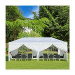 Powder Coated AJUNION 10' x 20' Outdoor Tent Canopy Gazebo Pavilion for Wedding