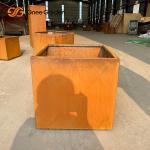 Corten Steel Rusty Metal Flower Planters Fabrication Plant Pot