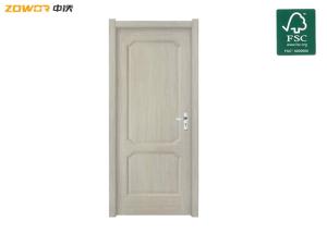 China ISO9001 40mm Pine Residential HPL Paint Plain Wooden Door factory