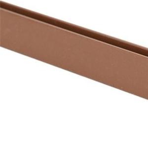 China Extrusion PVC Flat Bar Black Solid Liner Plastic Strip Profile factory