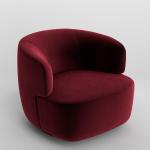 Molteni Elain And Clipper Velvet Armchair Hotel Interior Decor