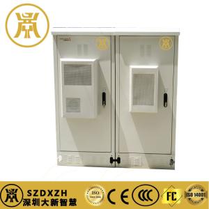 China 2 Compartments Outdoor Power Cabinet IP55 Backup Battery Cabinet With Cooling factory