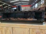 Three-sided gas fireplace European Black Matte Propane Gas Natural Gas