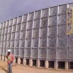 Structure Hdg Pressed Steel Tank Modular Sectional Elevated Steel Tower Water