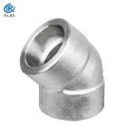 Duplex SS 45 Degree Elbow ASME Threaded forged Steel Pipe Fitting