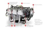 300hp 220kW Six Cylinder Aircraft Piston Engine Lycoming IO 580