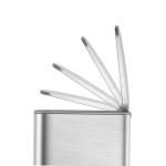 2 Division Stainless Steel Pedal Bin Household Trash Can for Stylish and