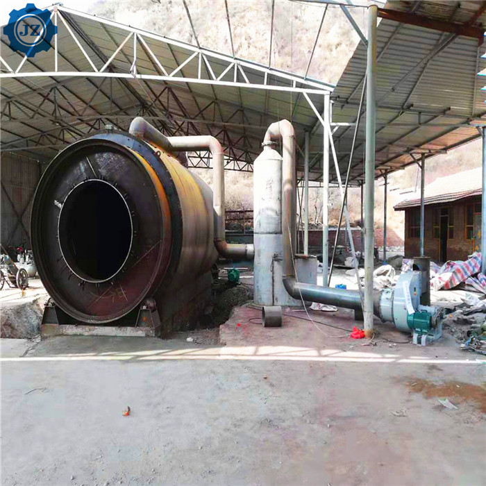 PLC Control Fully Automatic Continuous Pyrolysis Plant To Get Fuel Oil From Tires