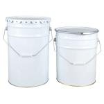 Gold Phenolic Lined Chemicals Metal Bucket With Lid
