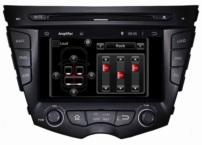 Ouchuangbo Car Radio DVD Navi Stereo Multimedia Kit for Hyundai Veloster Pure Android 4.4
