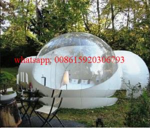 China Inflatable bubble tent outdoor with 2 tunnels,plastic bubble balloon factory