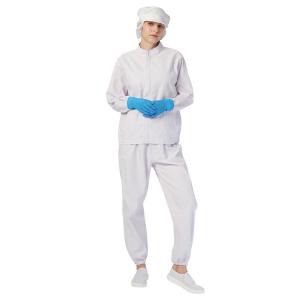 China Comfortable Soft Dust Free Food Processing Uniform Anti Static ESD Food Factory Uniforms factory