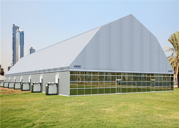 25m Width Fire Resistant Sports Tent Canopy Shade Tent Black For Game