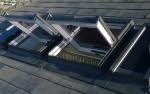 Custom Aluminum Double Glass Skylight Roof Window with Motorized Blinds and Anti