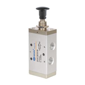 China 3 / 2 Way Pneumatic Manual Valve 3R Single Head Hand Operated Air Control Valves factory
