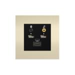 Smart Laffey Multimedia Wall Socket Champagne / Bronze Color