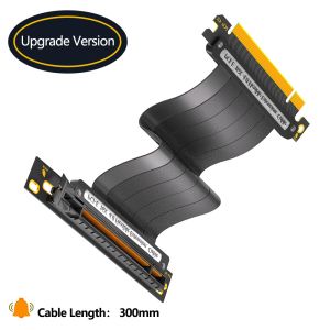 Custom PCI-E 4.0 Riser Extension Cable Black 16x Shielded For GPU