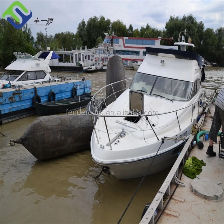 Black Marine Rubber Airbag with 6-10 Years Lifespan and Effective Length 5-28m