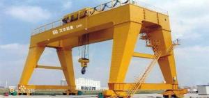 China Outdoor Double Girder Rail Gantry Crane Customized 50/10 Ton factory