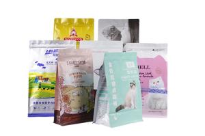 China BPA Free Zipper PE Resealable Dog Food Bag For Packaging factory