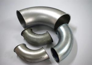 China Galvanized / Stainless Steel Dust Collection Fittings 45 Degree Bend Coupling factory