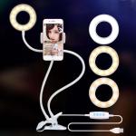 DC 5V Adjustable Led Beauty Light Flexible Live Stream Holder Clip 6W 24 USB