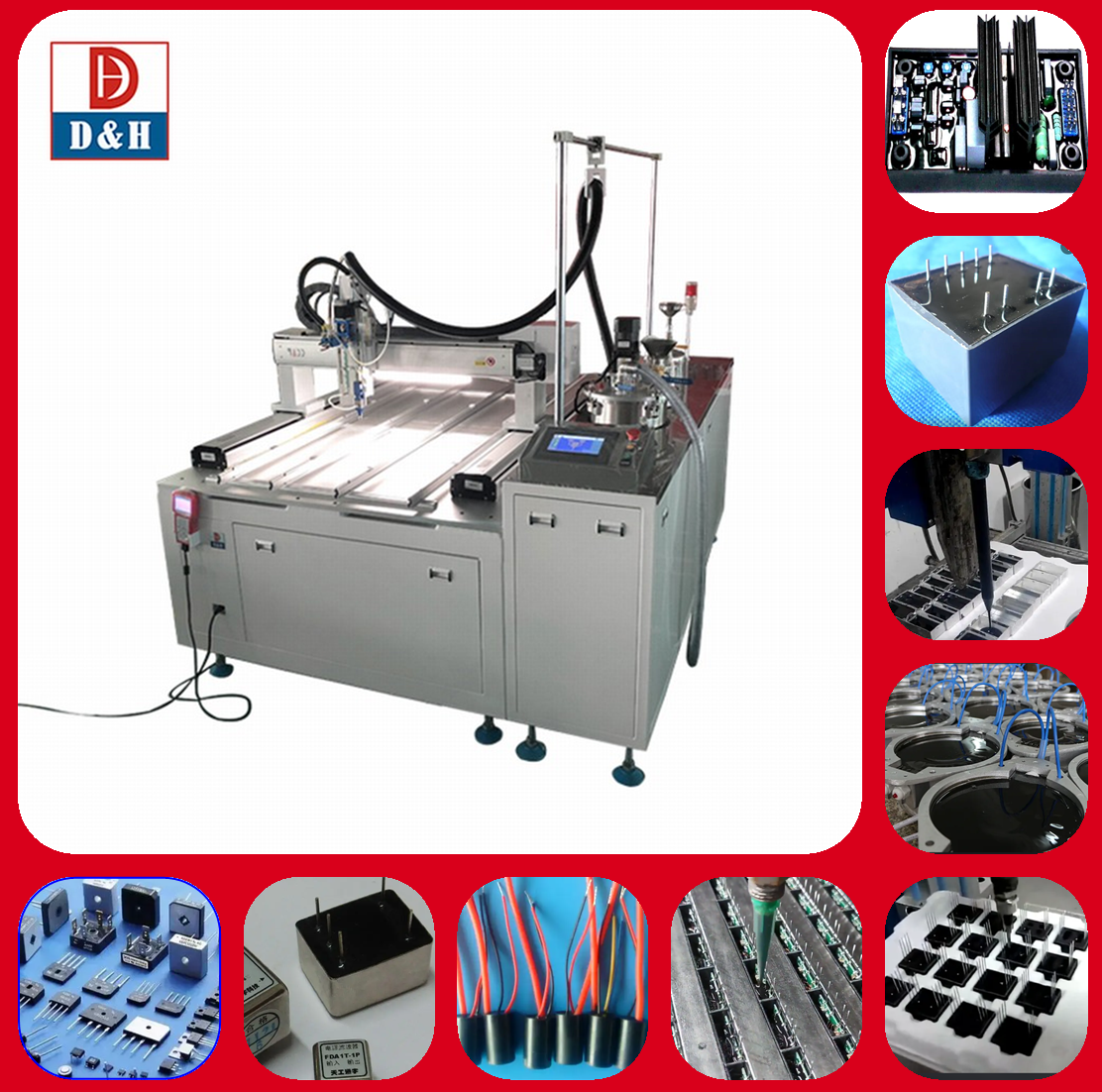 Electric Driven AB Glue Automatic Machine for 2 Component Epoxy Mixing and Dispensing