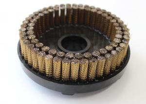 China No Spark Disc Brass Wire Cup Brush Punched Double Row 150 Mm Outer Diameter factory