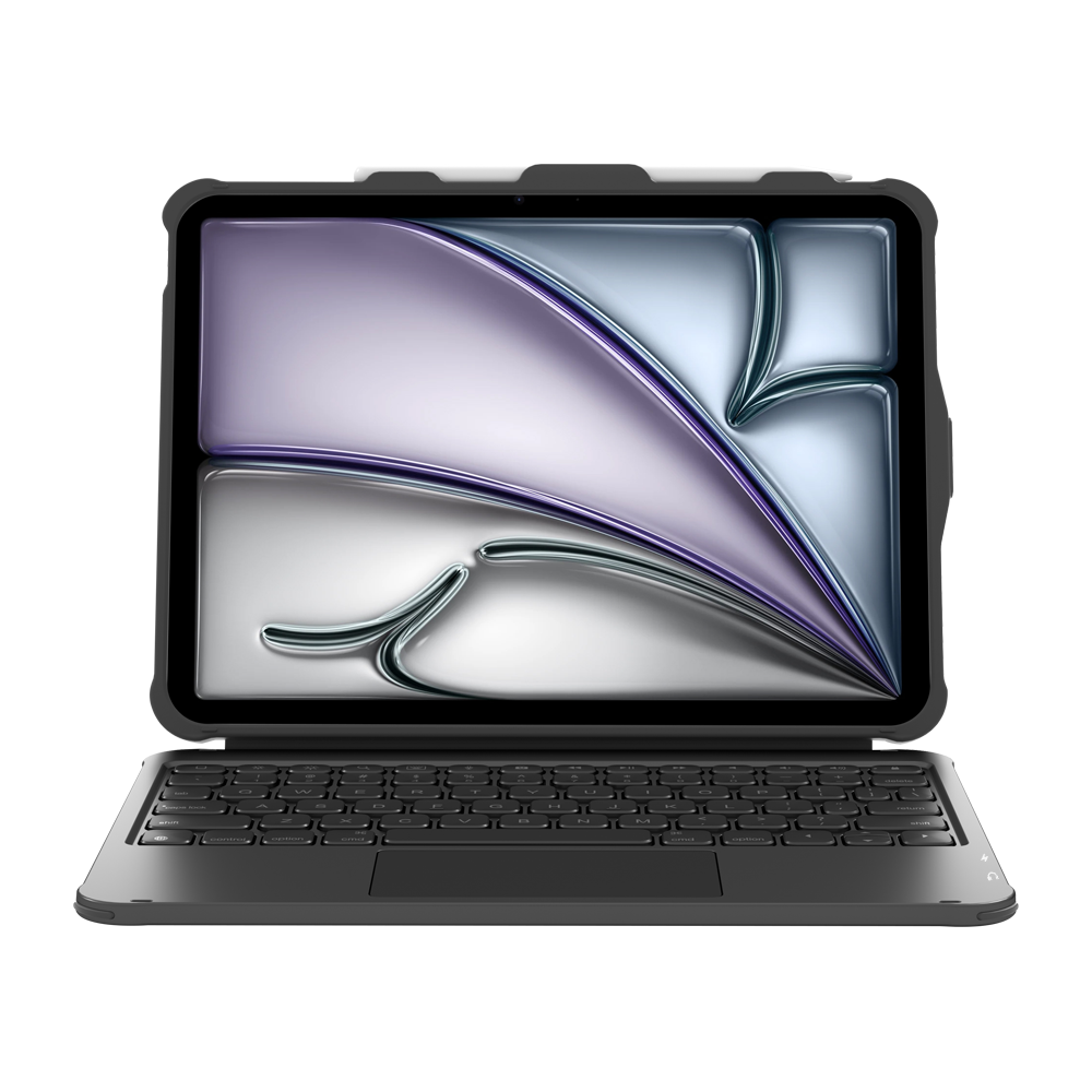 Rugged Protective Keyboard Case for iPad A16,USB-C Keyboard with Multi-Gesture Trackpad Pen Slot Customizable for Reseller