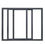 Good Customized Thermal Break Aluminum Horizontal Sliding Windows With Aluminum
