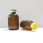 50ml 100ml Soda Lime Glass Bottle Vial With Rubber Stopper And Caps