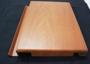 China Non - Flammable Aluminum Solid Panel , Wooden Aluminium Decorative Tiles factory