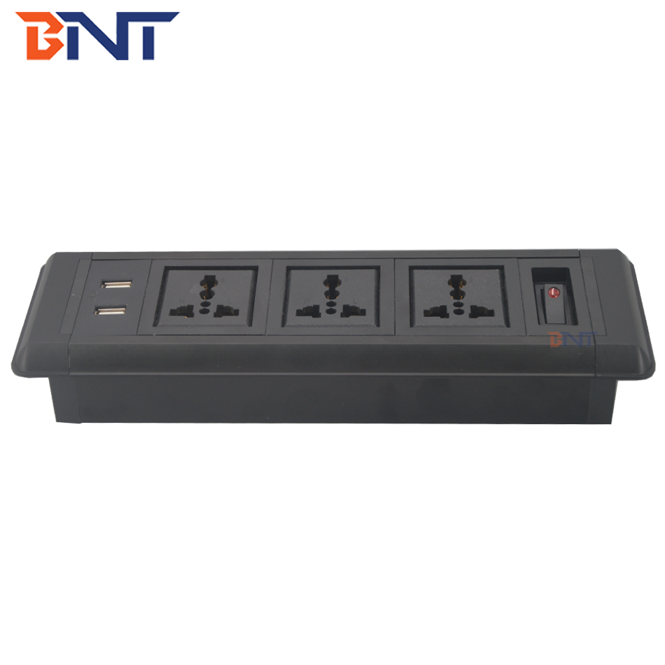hidden screw design with usb charger jack multimedia power desk socket
