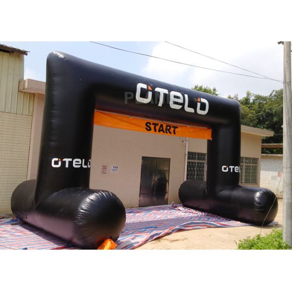 China Black Custom Inflatable Arch Oxford Cloth Material UV Protection factory