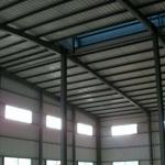 Q355 Steel Portal Frame Roof Structure 50-120mm Roof For Exhibition Hall