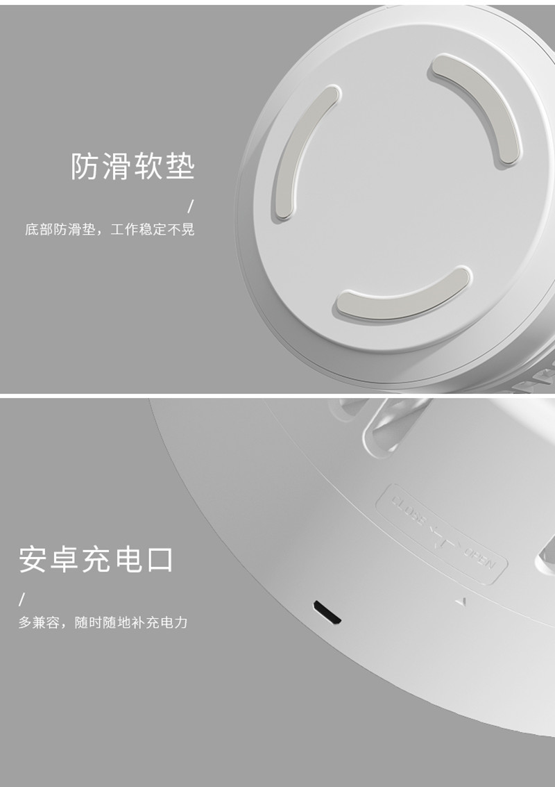 Floor Installation Foldable Pocket Fan Adjustable Rechargeable Function for Air Supply