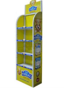 Recycled Durable Wooden Display Stands , Melamine Finished Slatwall Display Units