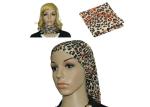 White Black Classical Pattern Fishing Neck Scarf Polyester Bandana
