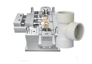 China PVC Pipe Fitting Injection Molding Mold , Plastic Moulding Dies 0.02-0.05mm Tolerance factory