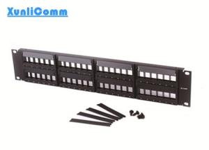 China amp style utp 48 port 2u 19inch blank(empty) patch panel factory