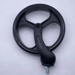 8 Inch PVC Black Replacement Caster Wheels For Wheelchair Casters