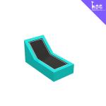Indoor Playground Equipment Slope Trampoline , Jumping Playground ASTM F2970-13