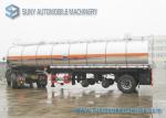 Ammonium Mitrate Oxidatioin Fuel Tank Trailer , 28000L 3 Axle Stainless Steel